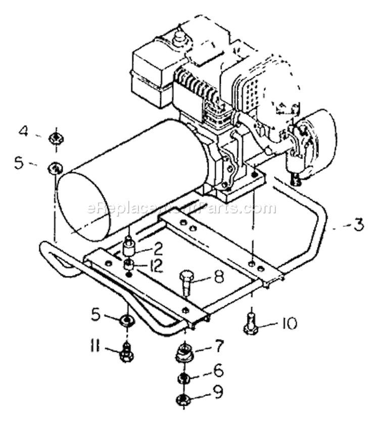 Page A Diagram and Parts List for 8871-1  Briggs and Stratton Generator